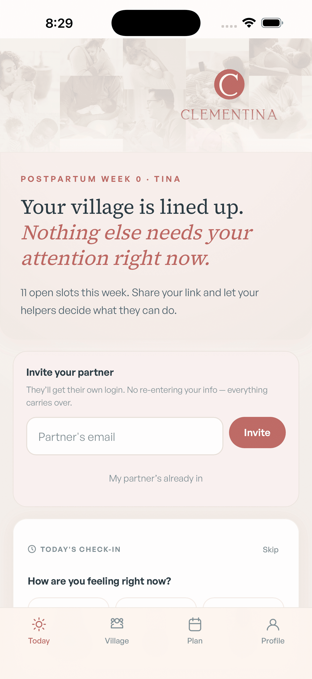 See your plan and invite your partner.